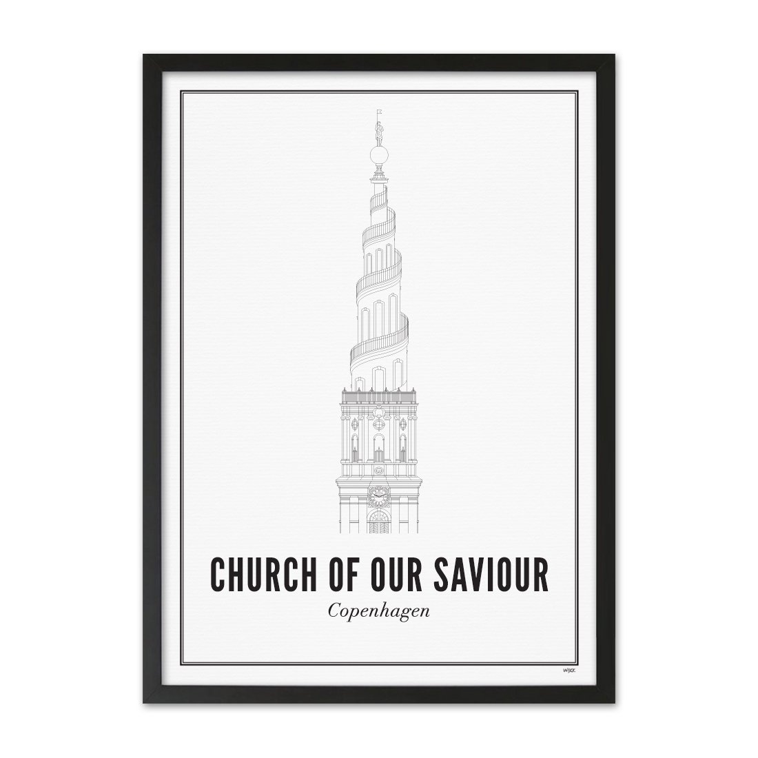 Poster von Kopenhagen - Vor Frelsers Kirke | WIJCK.